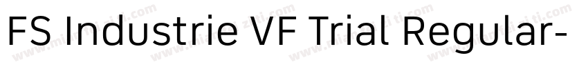 FS Industrie VF Trial Regular字体转换